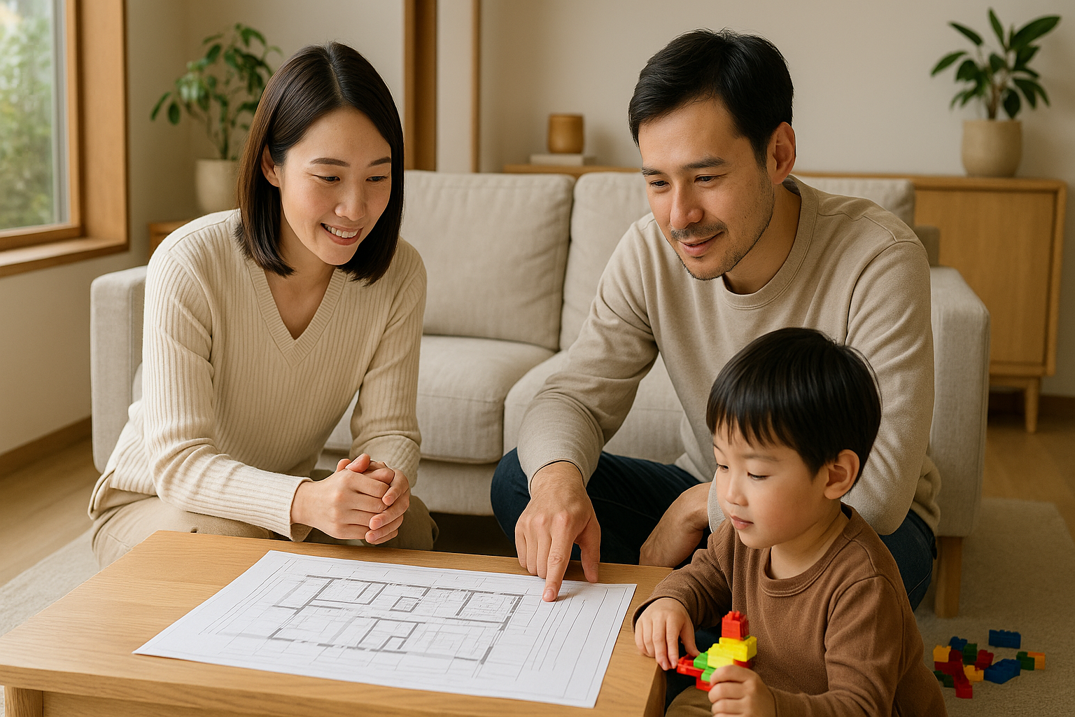 後悔しない家づくりに向けて、家族で話し合う時間